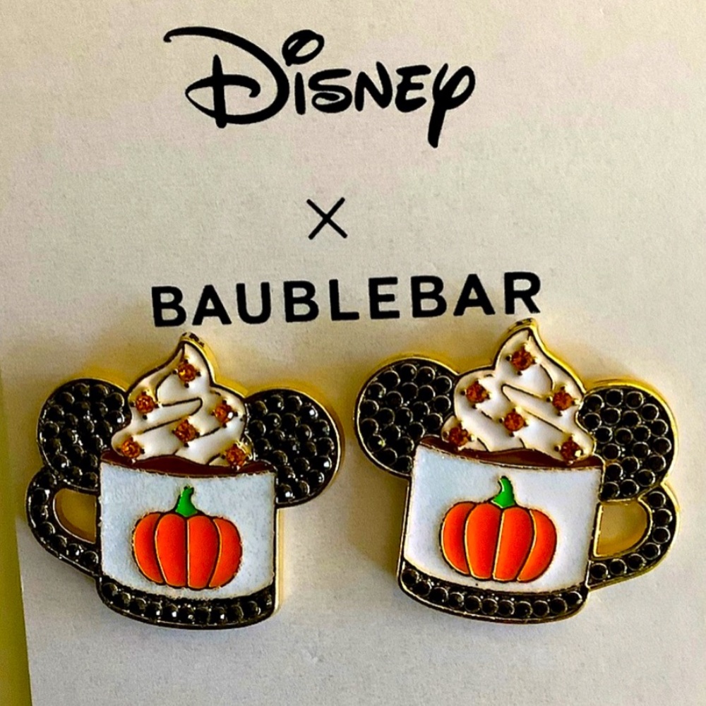 ‼️BLOWOUT SALE‼️5/$25 Disney baublebar mickey pumpkin spice latte earrings